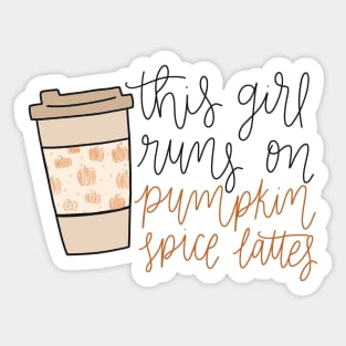 Pumpkin Spice Latte Sticker